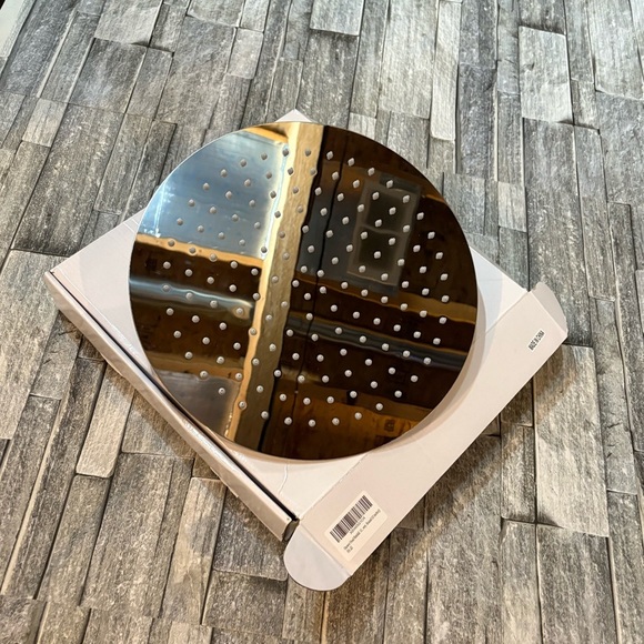 Round Silver Rain Fall Shower Head 12” - Picture 2 of 3